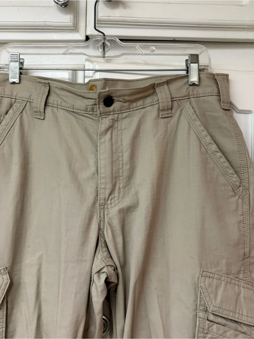 Carhartt Tan Cargo Pants with Utility Pockets